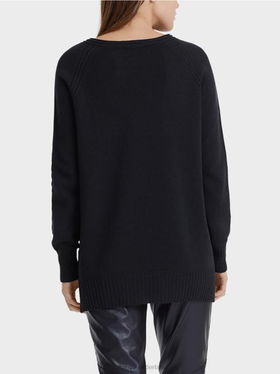 kleding middernacht blauw 464J1217 trui 100% gemaakt in Duitsland Marc Cain