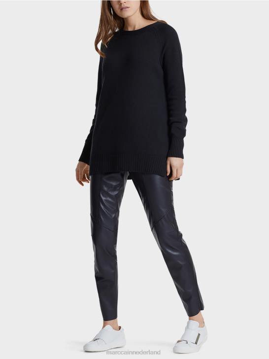 kleding middernacht blauw 464J1217 trui 100% gemaakt in Duitsland Marc Cain