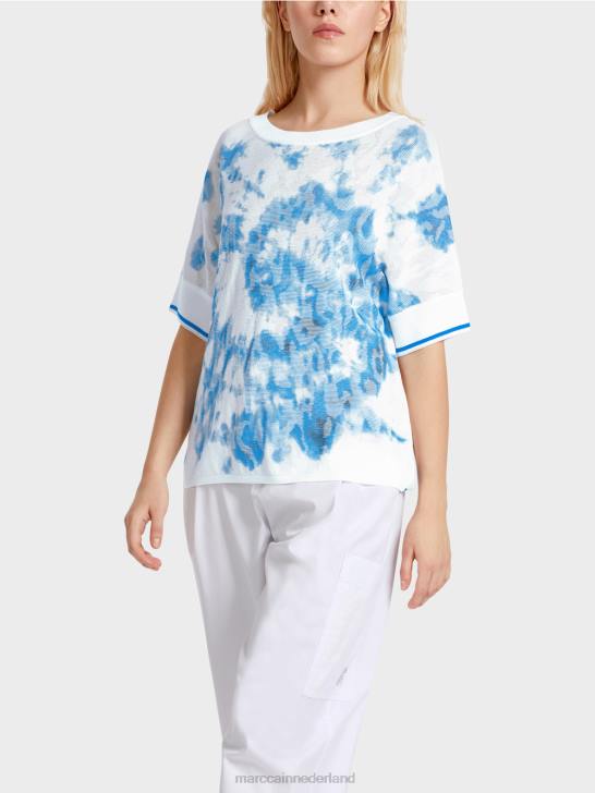 kleding nieuwe parachutist 464J1128 batik trui gebreid in Duitsland Marc Cain