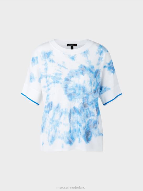 kleding nieuwe parachutist 464J1128 batik trui gebreid in Duitsland Marc Cain