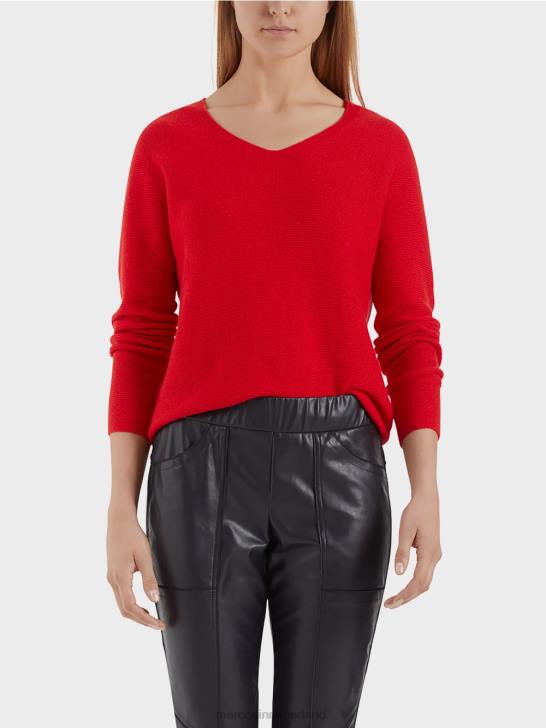 kleding scharlaken 464J1215 trui 100% gemaakt in Duitsland Marc Cain