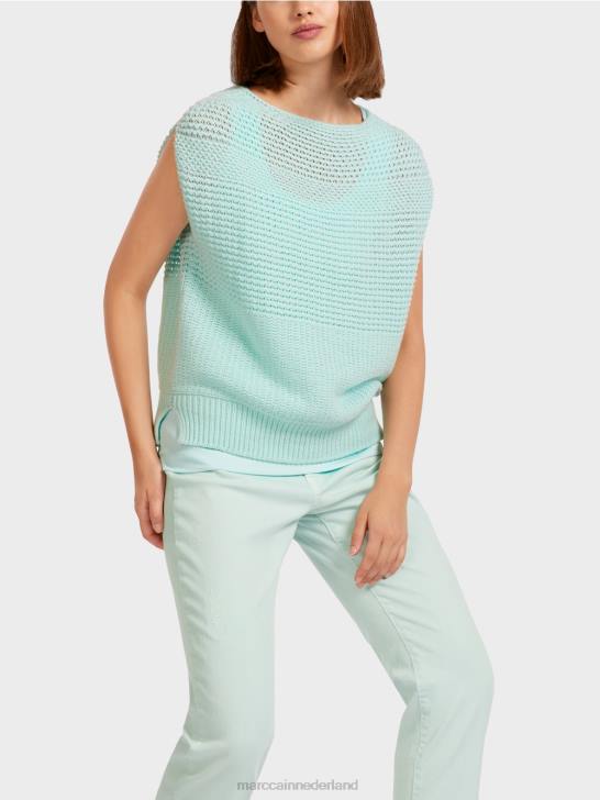 kleding zacht dakraam 464J1171 slipover 100% gemaakt in Duitsland Marc Cain