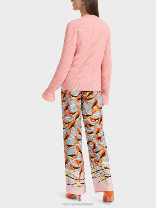 kleding zacht poederroze 464J1117 elegante trui gebreid in Duitsland Marc Cain