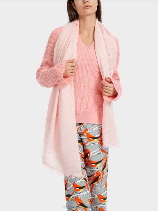 kleding zacht poederroze 464J1117 elegante trui gebreid in Duitsland Marc Cain