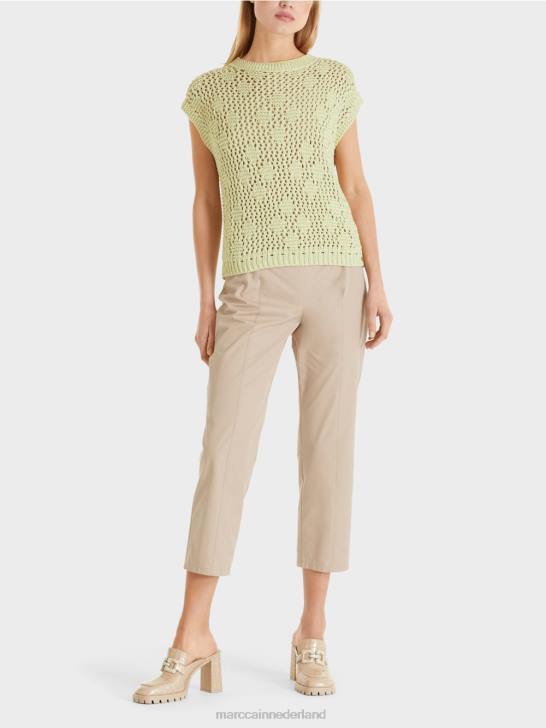 kleding zachte adem 464J1162 mouwloze gebreide top Marc Cain