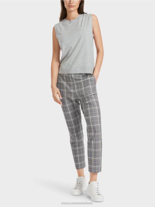 kleding zilver grijs 464J1106 "Samen heroverwegen" slipover Marc Cain