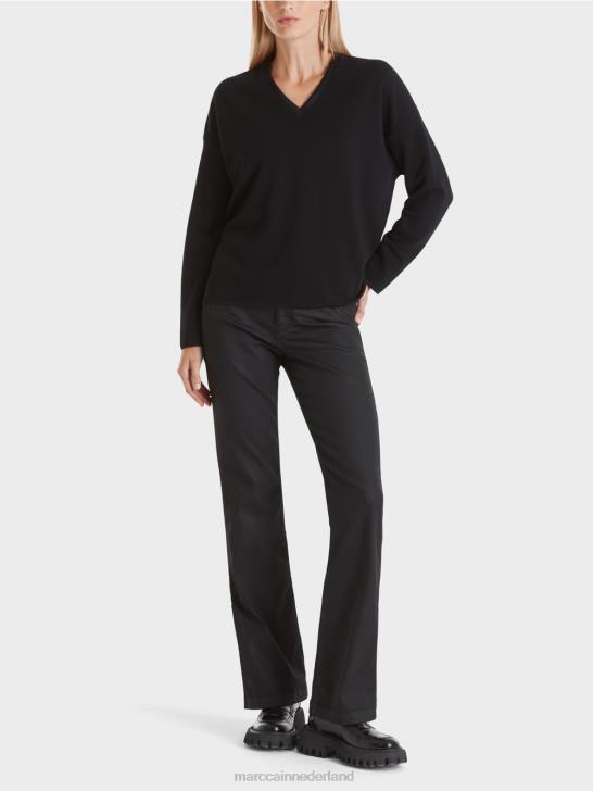 kleding zwart 464J1035 trui - gebreid in Duitsland Marc Cain