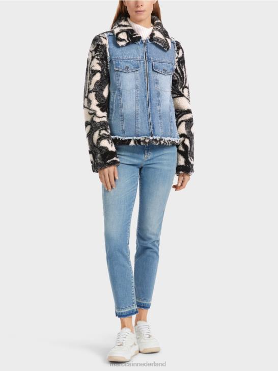 kleding Amandelbloesem 464J224 bedrukt buitenpluche jack Marc Cain