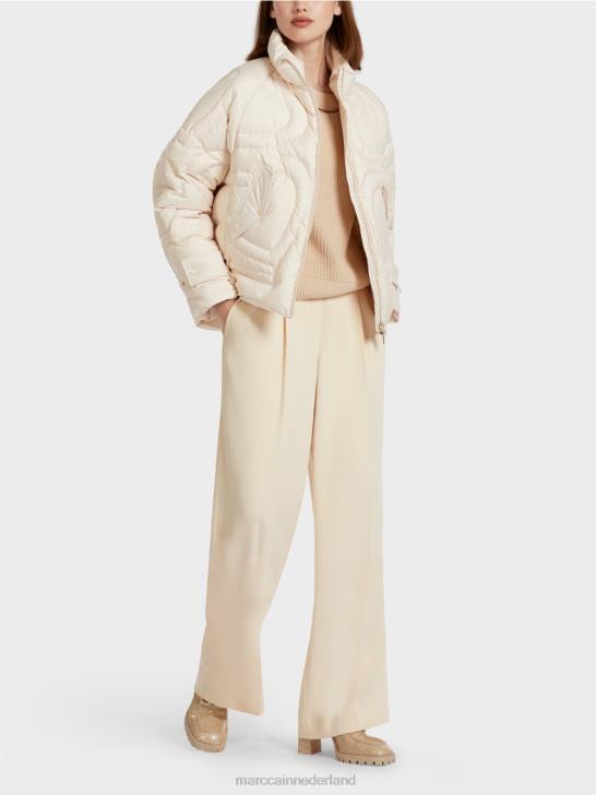 kleding crème 464J294 "rethink Together" gewatteerd jack Marc Cain