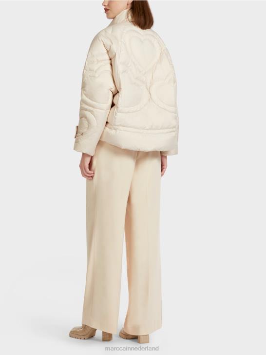 kleding crème 464J294 \"rethink Together\" gewatteerd jack Marc Cain