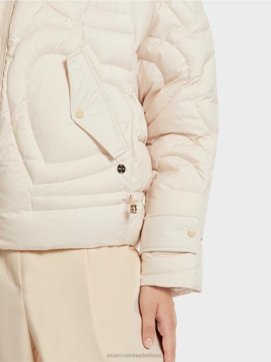 kleding crème 464J294 \"rethink Together\" gewatteerd jack Marc Cain