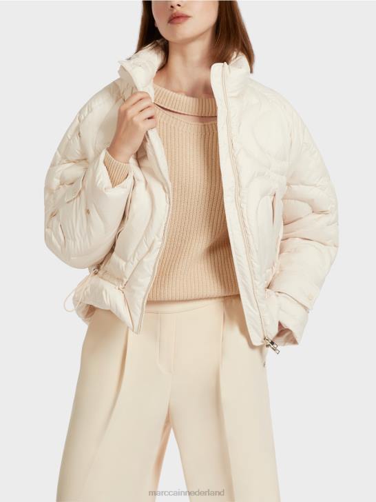 kleding crème 464J294 \"rethink Together\" gewatteerd jack Marc Cain