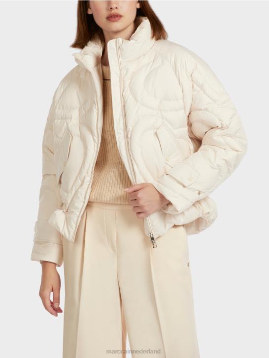 kleding crème 464J294 \"rethink Together\" gewatteerd jack Marc Cain