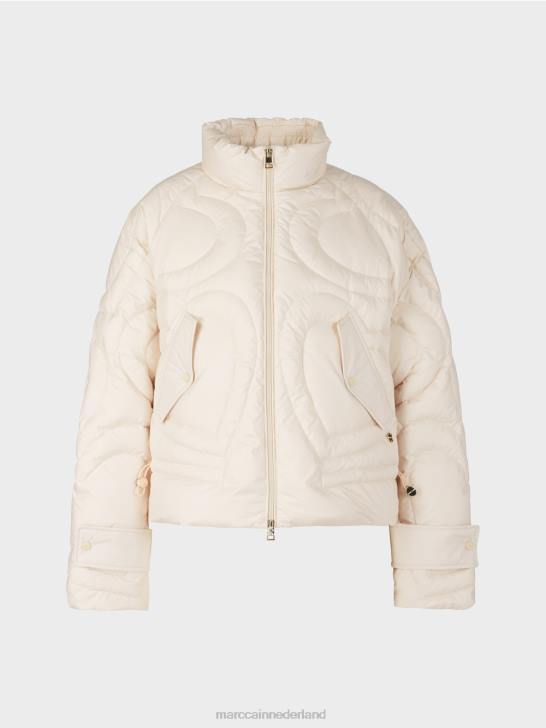 kleding crème 464J294 \"rethink Together\" gewatteerd jack Marc Cain