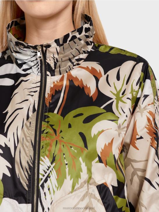 kleding diep olijfgroen 464J272 \"rethink Together\" outdoorjas Marc Cain