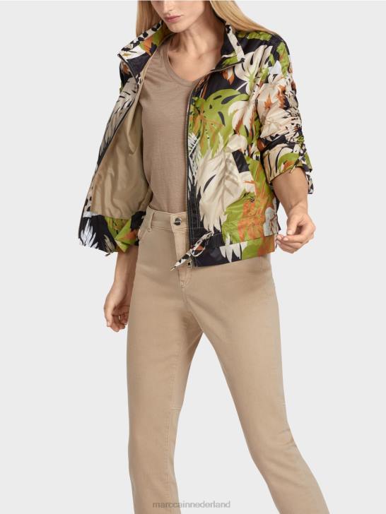 kleding diep olijfgroen 464J272 \"rethink Together\" outdoorjas Marc Cain