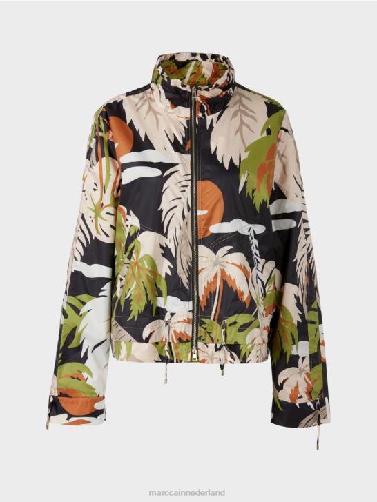 kleding diep olijfgroen 464J272 \"rethink Together\" outdoorjas Marc Cain