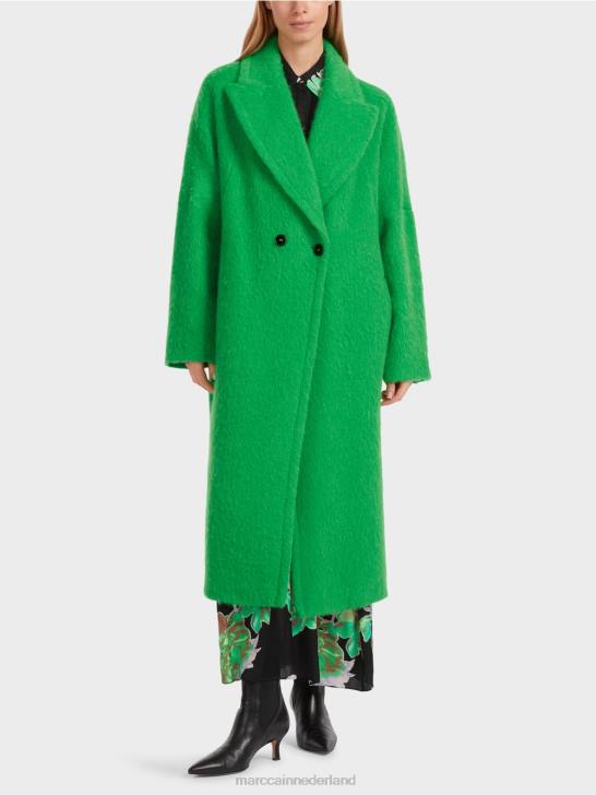 kleding donker appelgroen 464J234 jas in oversized look Marc Cain