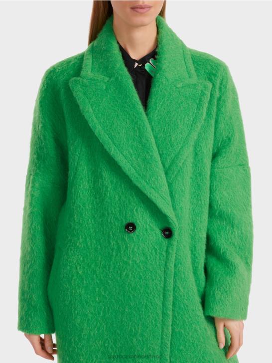 kleding donker appelgroen 464J234 jas in oversized look Marc Cain