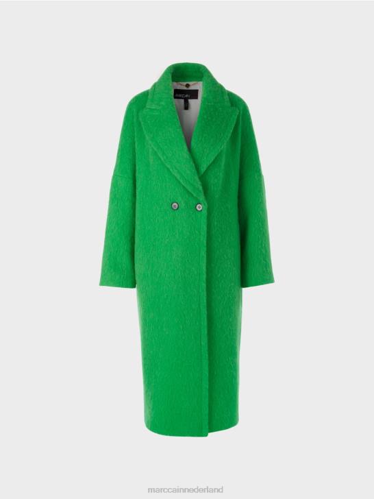 kleding donker appelgroen 464J234 jas in oversized look Marc Cain
