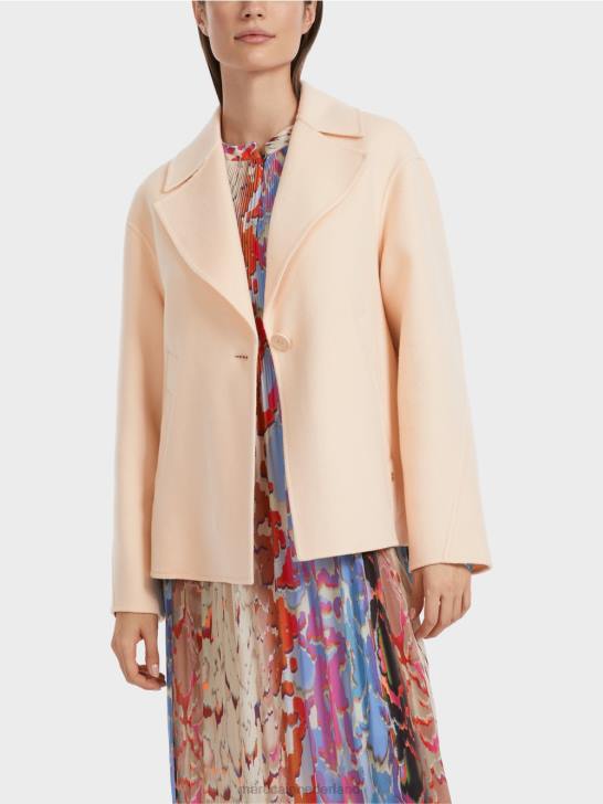 kleding donkere crème 464J253 wollen outdoorjas Marc Cain