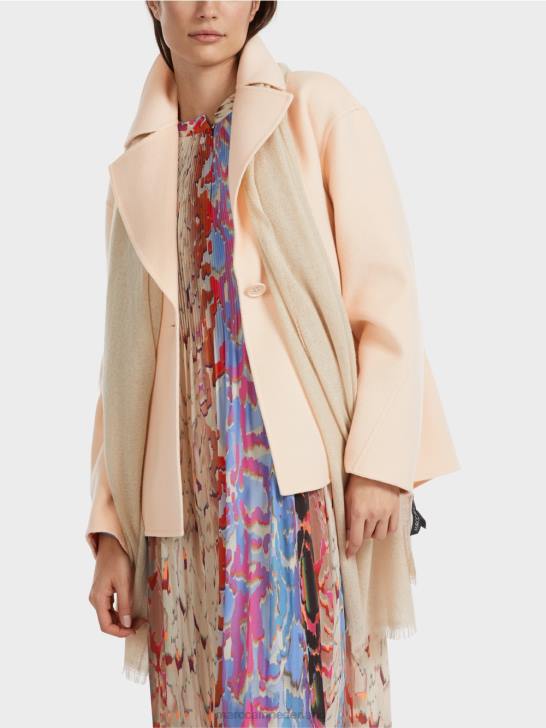 kleding donkere crème 464J253 wollen outdoorjas Marc Cain