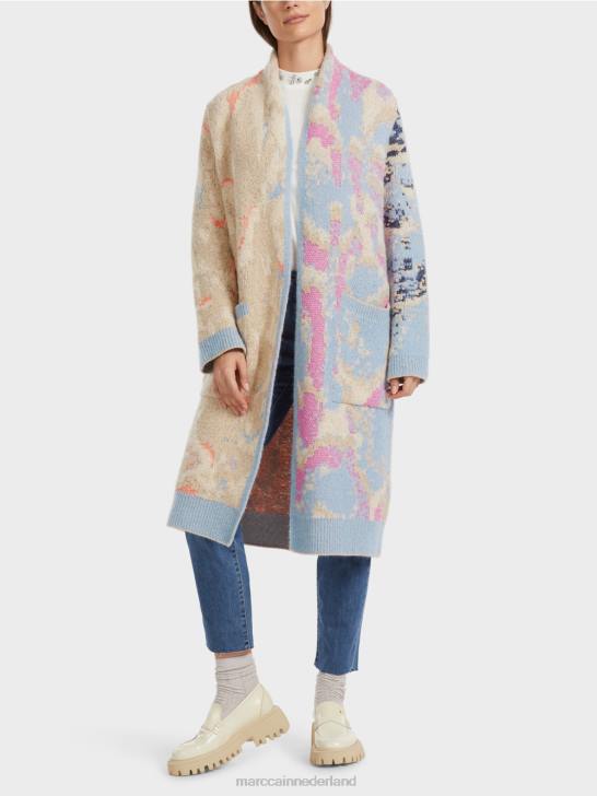 kleding donkere zomerhemel 464J246 jas gebreid in Duitsland Marc Cain