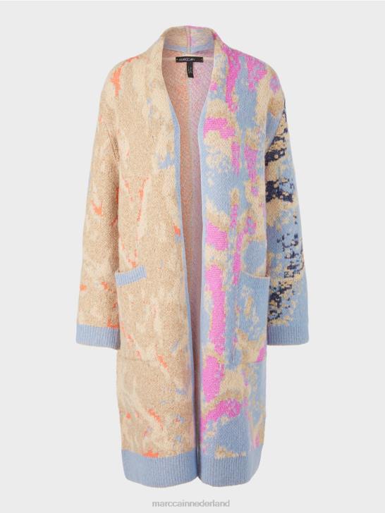 kleding donkere zomerhemel 464J246 jas gebreid in Duitsland Marc Cain