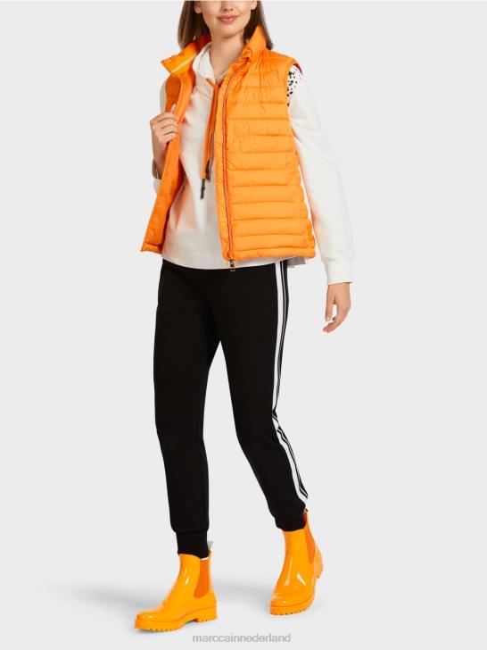 kleding fel oranje 464J280 gilet met 3m thinsulate isolatie Marc Cain