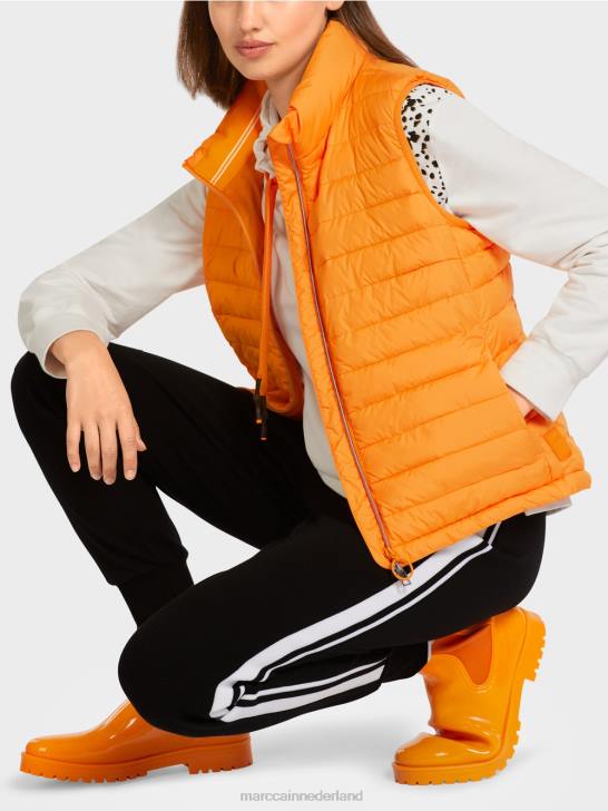 kleding fel oranje 464J280 gilet met 3m thinsulate isolatie Marc Cain