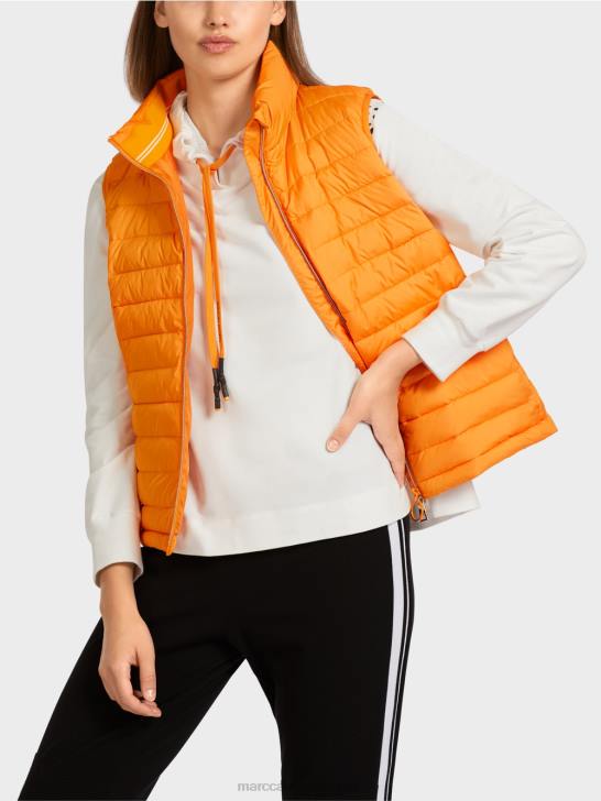 kleding fel oranje 464J280 gilet met 3m thinsulate isolatie Marc Cain