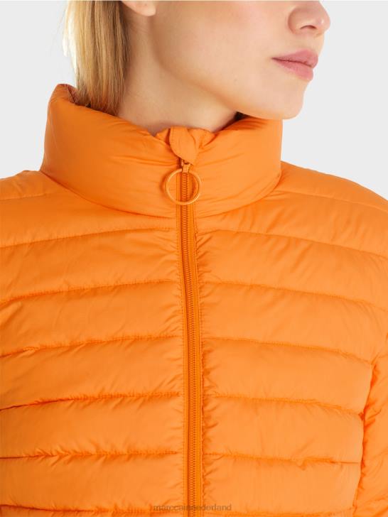 kleding fel oranje 464J284 jas met 3m thinsulate isolatie Marc Cain
