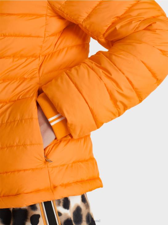 kleding fel oranje 464J284 jas met 3m thinsulate isolatie Marc Cain