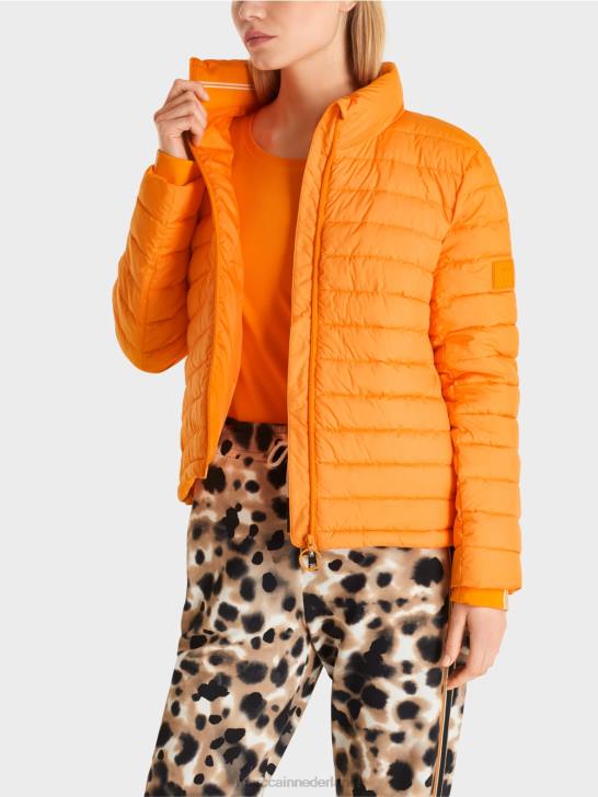 kleding fel oranje 464J284 jas met 3m thinsulate isolatie Marc Cain