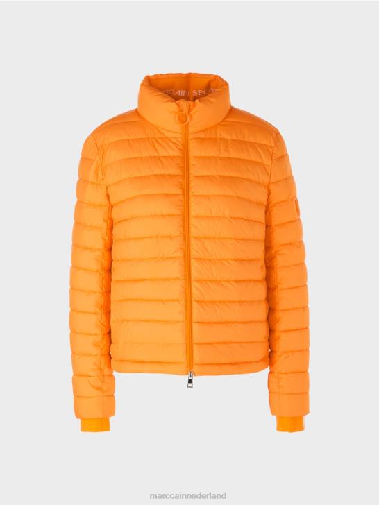 kleding fel oranje 464J284 jas met 3m thinsulate isolatie Marc Cain