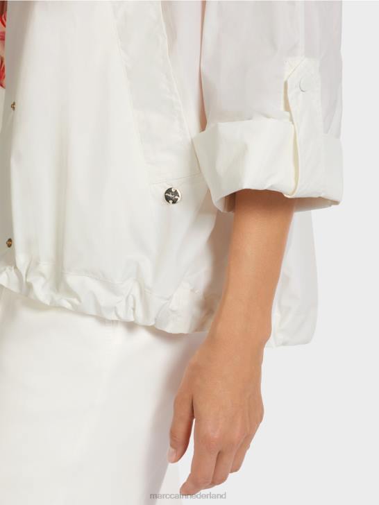 kleding gebroken wit 464J277 \"rethink Together\" outdoorjas Marc Cain