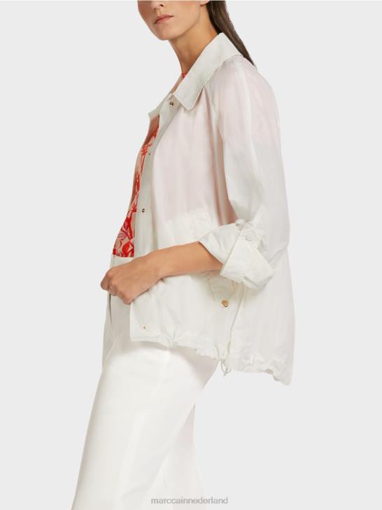 kleding gebroken wit 464J277 \"rethink Together\" outdoorjas Marc Cain