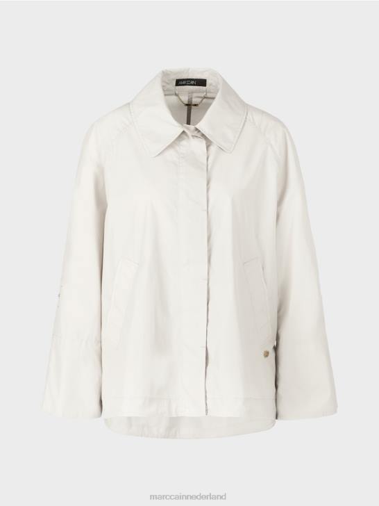 kleding gebroken wit 464J277 \"rethink Together\" outdoorjas Marc Cain