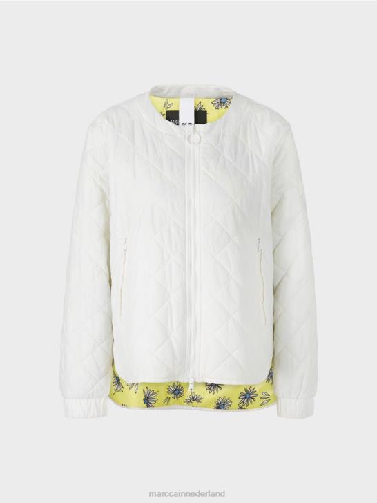 kleding gebroken wit 464J288 \"rethink Together\" outdoorjas Marc Cain