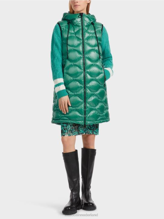 kleding glazuur 464J216 lang gewatteerd gilet "rethink Together". Marc Cain