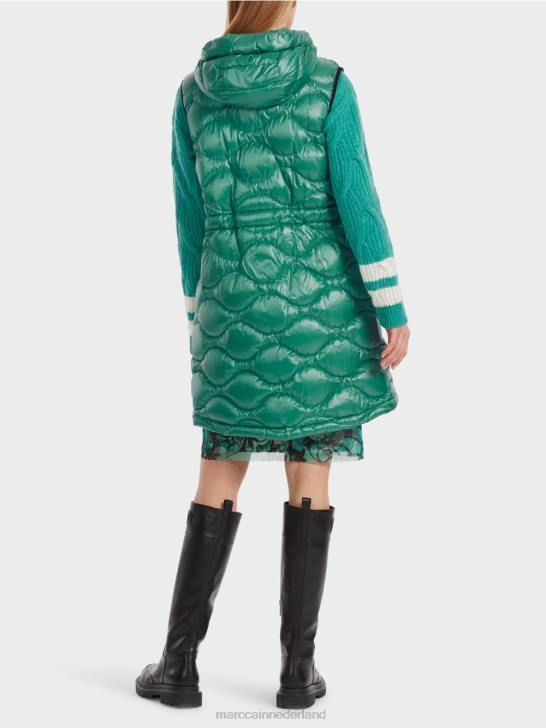 kleding glazuur 464J216 lang gewatteerd gilet \"rethink Together\". Marc Cain