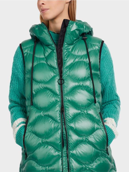 kleding glazuur 464J216 lang gewatteerd gilet \"rethink Together\". Marc Cain
