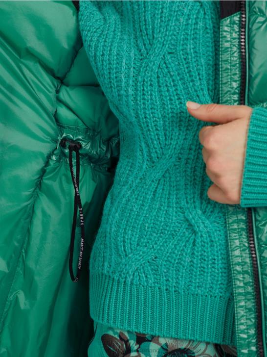 kleding glazuur 464J216 lang gewatteerd gilet \"rethink Together\". Marc Cain