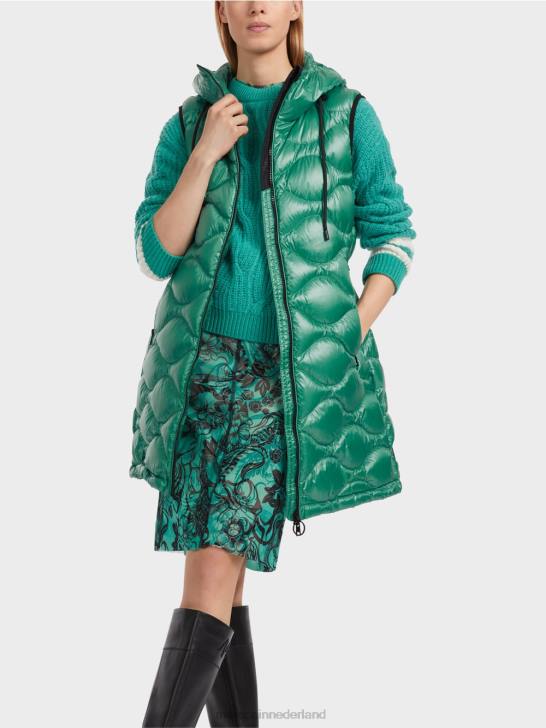 kleding glazuur 464J216 lang gewatteerd gilet \"rethink Together\". Marc Cain