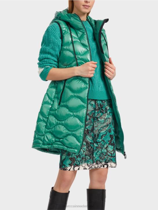 kleding glazuur 464J216 lang gewatteerd gilet \"rethink Together\". Marc Cain