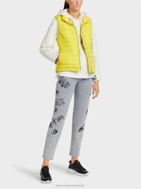 kleding groene zwavel 464J286 gilet met 3m thinsulate isolatie Marc Cain