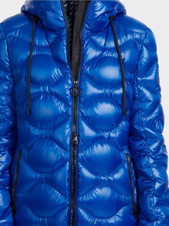 kleding helder koningsblauw 464J221 gewatteerde \'rethink Together\'-jas Marc Cain