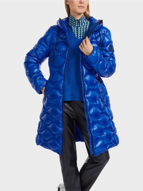 kleding helder koningsblauw 464J221 gewatteerde \'rethink Together\'-jas Marc Cain