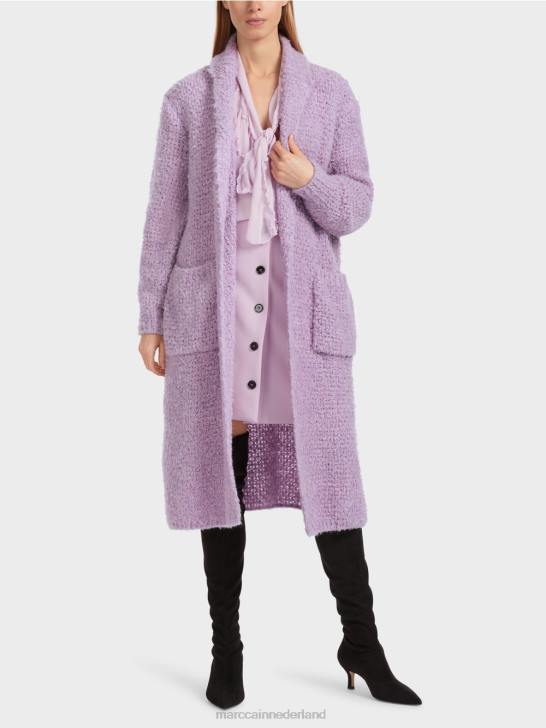 kleding heldere lavendel 464J227 jas gebreid in Duitsland Marc Cain