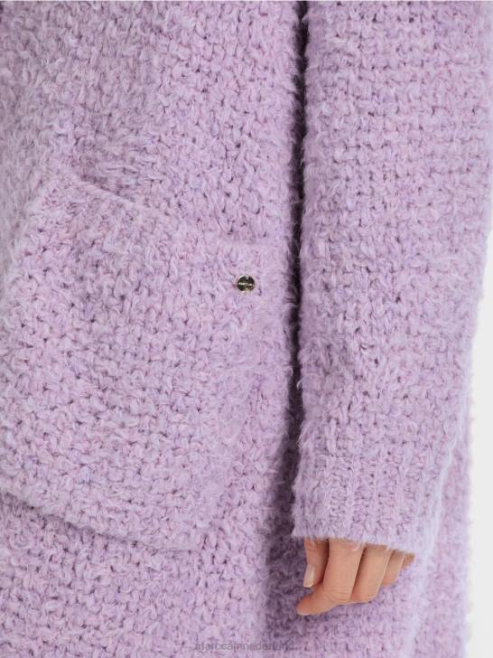 kleding heldere lavendel 464J227 jas gebreid in Duitsland Marc Cain